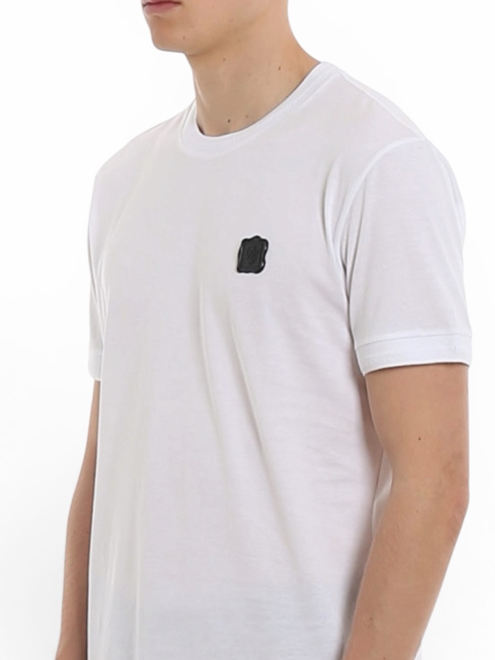 DOLCE & GABBANA DG Rubber Logo T-Shirt in White
